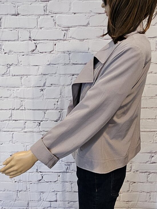 CLEO - Gray lightweight bomber style jacket - Picture 9 of 11